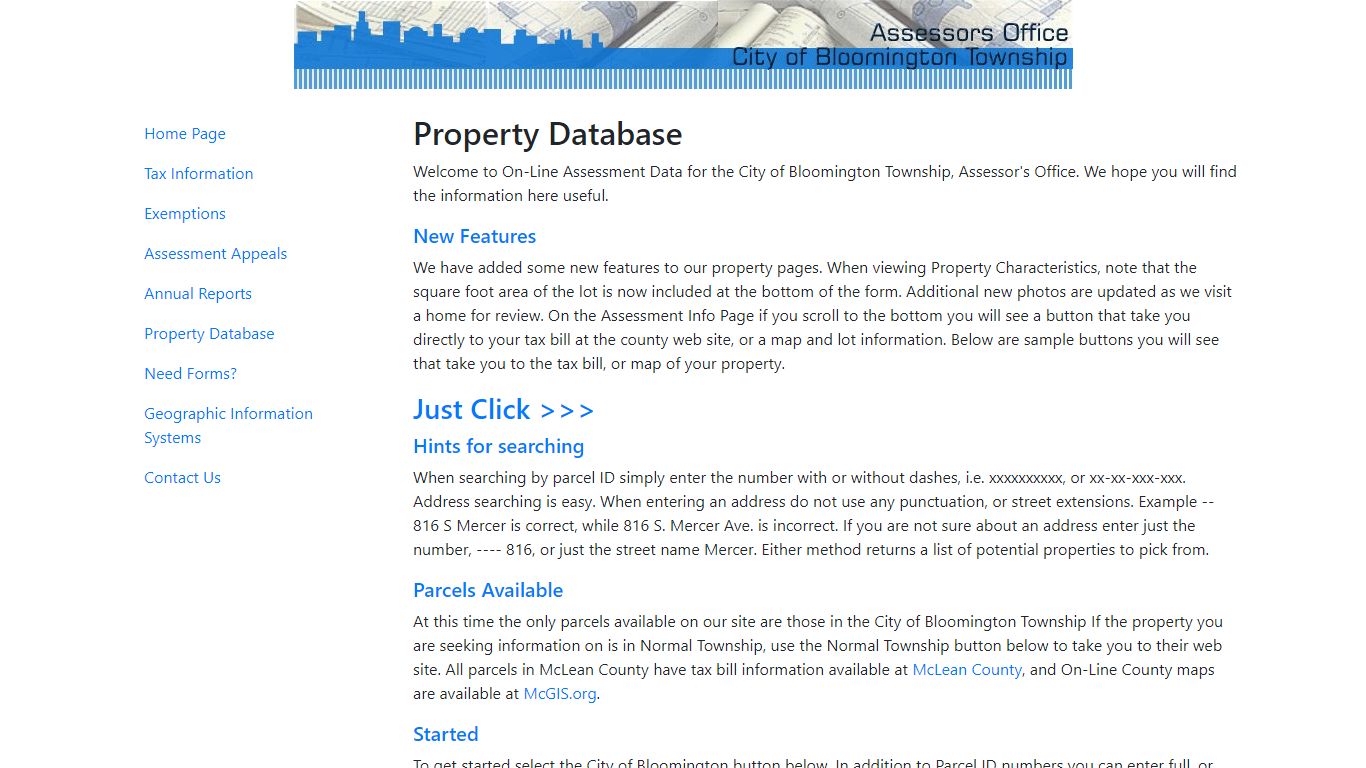 Property Database - wevaluebloomington.org